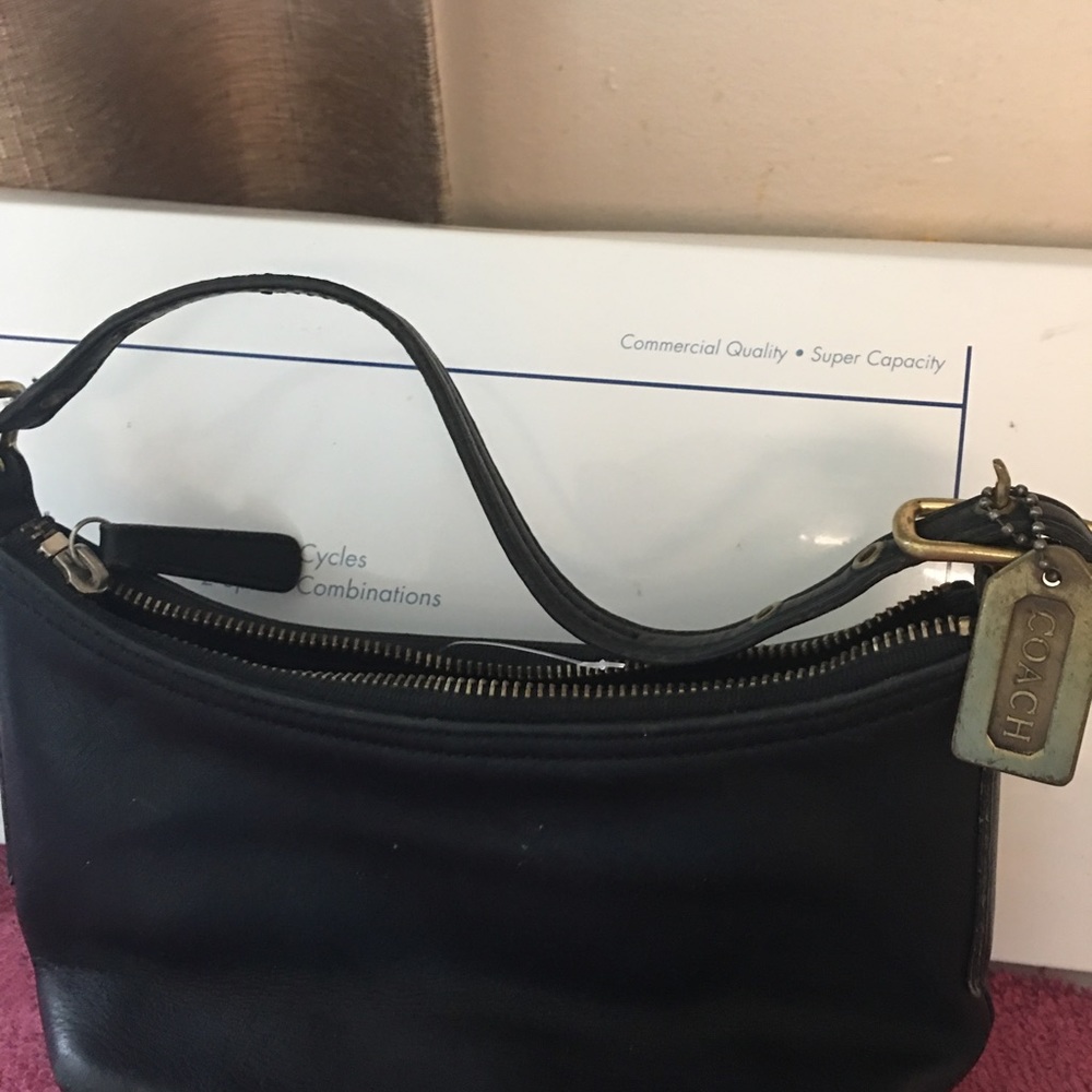 Small black coach purse
